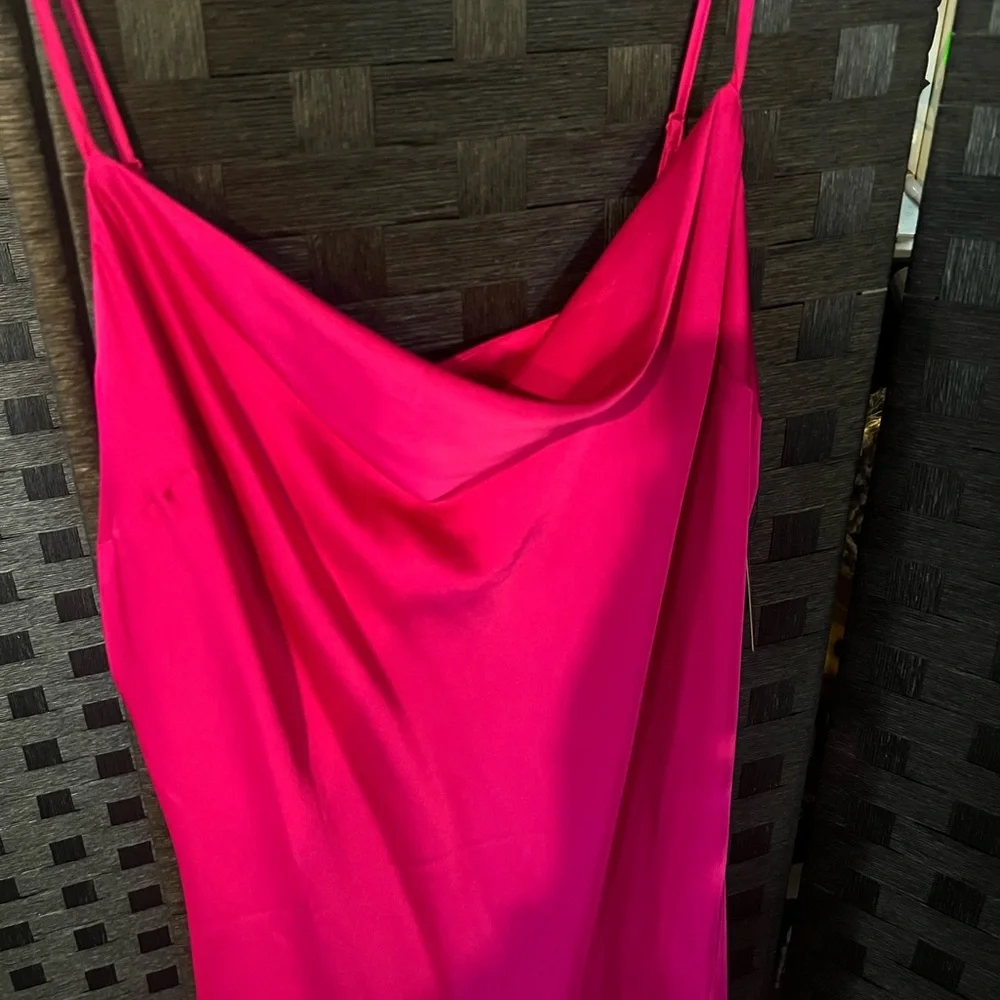 Express Strapless Hot Pink Dress - Picture 2 of 4